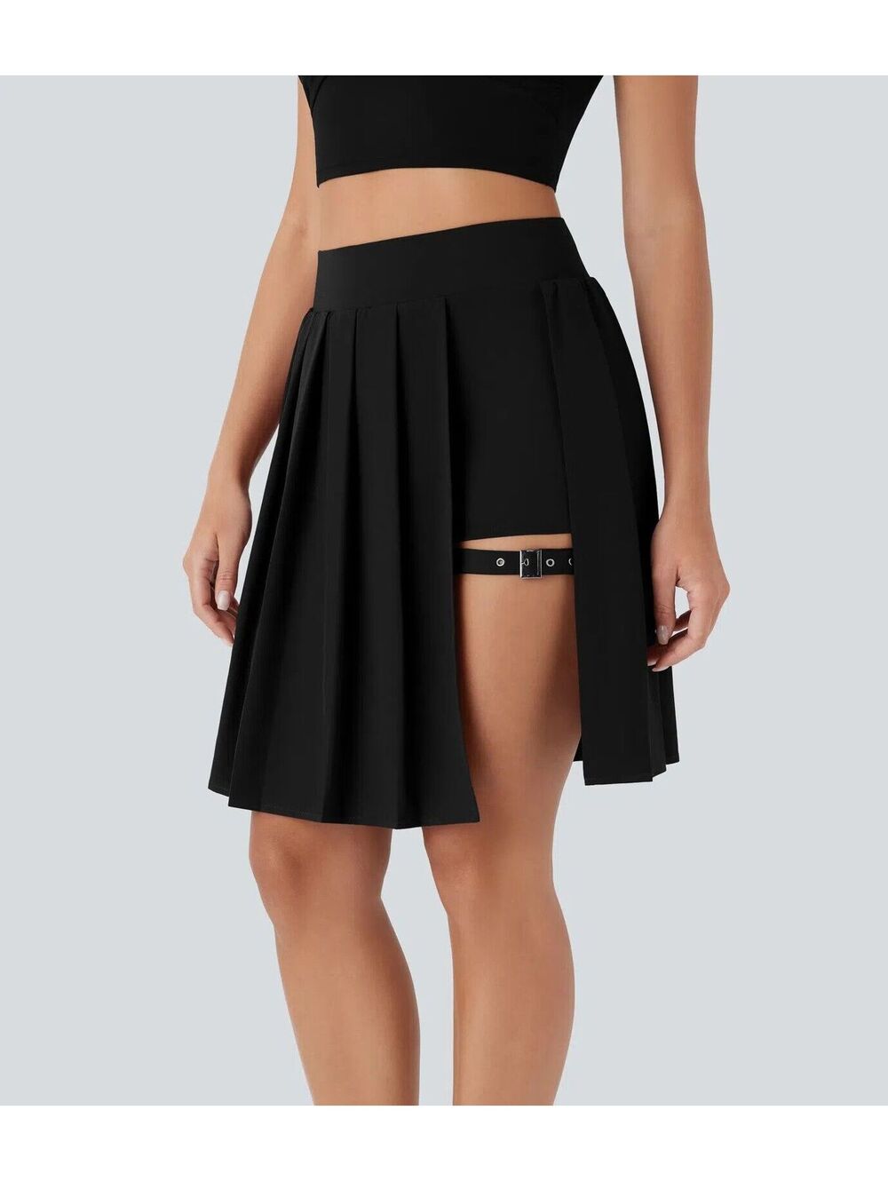Halara High Waisted Pleated Skort with Pockets Skirt M ($46.95)